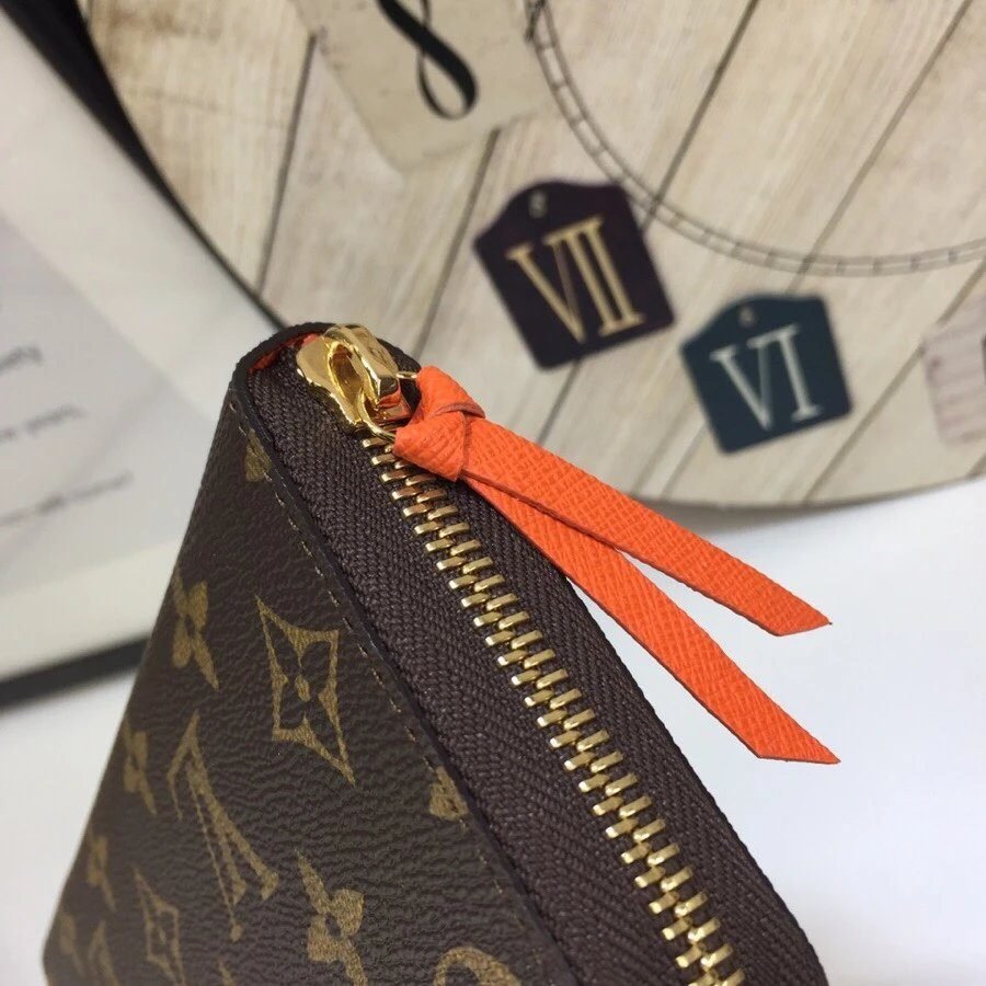 zippy wallet , brown monogram canvas with zippy wallet