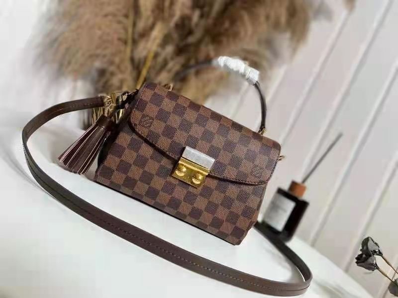 CROISETTEDamier Ebene coated canvas